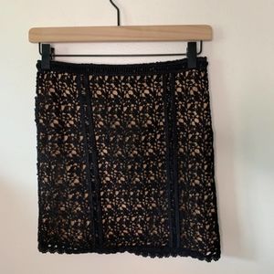 Black & nude skirt by Kendall & Kyle